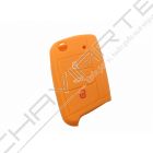 Capa silicone Volkswagen, três botões, laranja
