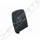 Capa silicone Volkswagen, três botões, negra