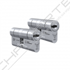 Cilindro M&C Move 32x32mm niquelado, Pack 2 cilindros mestrados