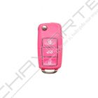 Comando KD 3 Botoes Tipo VW Rosa