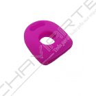 Capa silicone Volkswagen, um botão, rosa