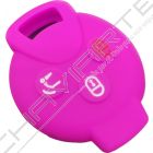 Capa silicone Smart, três botões, rosa