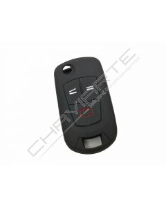 Capa silicone Opel, flip três botões, negra