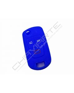 Capa silicone Opel, flip três botões, azul