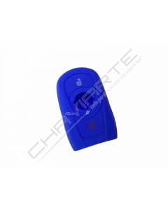 Capa silicone Opel, três botões, Smartkey proximidade, azul
