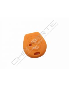 Capa silicone Volkswagen, dois botões, laranja
