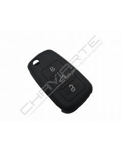 Capa silicone Volkswagen, três botões, negra