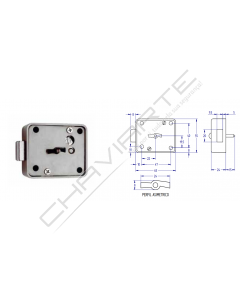 Fechadura Aga P/ Cofre 244/11G