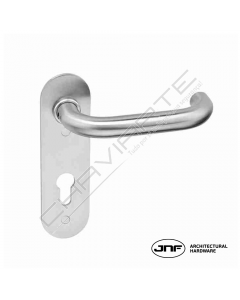 Puxador de muleta (par) JNF IN.03.950.PZ.S c/placa para barra antipânico