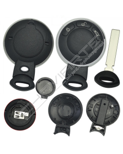 Caixa Para Comando Mini Keyless 3 Botões Tampa Pilha Solta