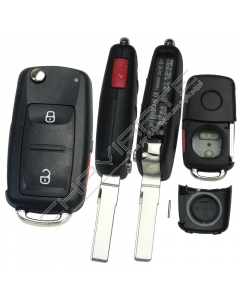 Caixa Para Comando Volkswagen Flip 2 Botões+1Lateral (5K0)