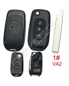 Caixa Para Comando Renault Flip 3 Botões