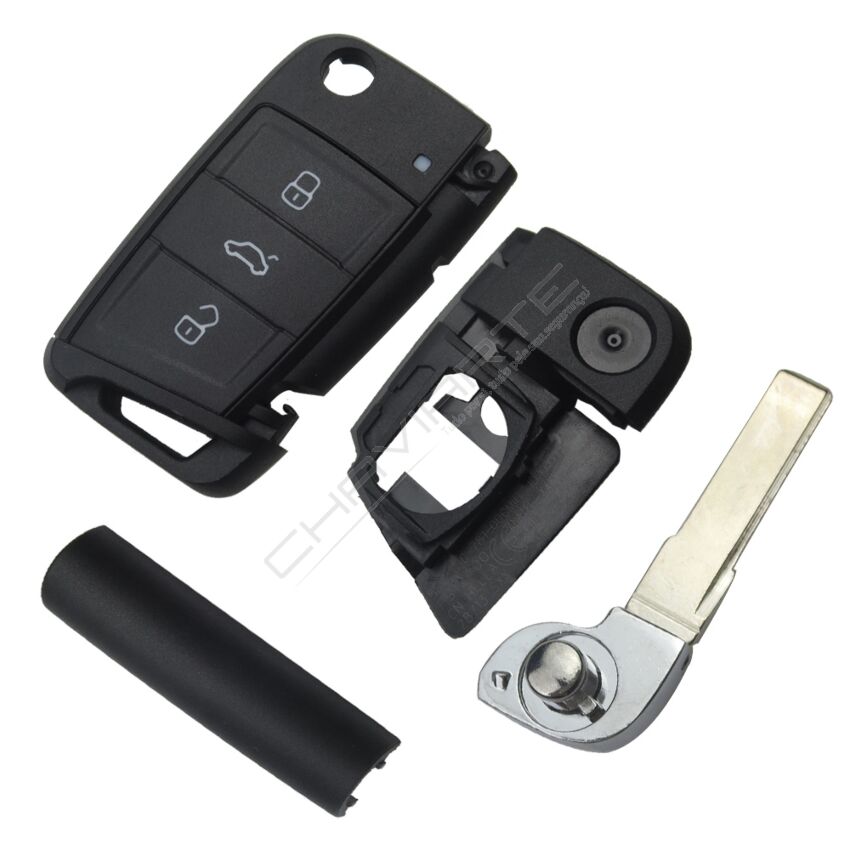 Caixa Para Comando Volkswagen Flip 3 Botões