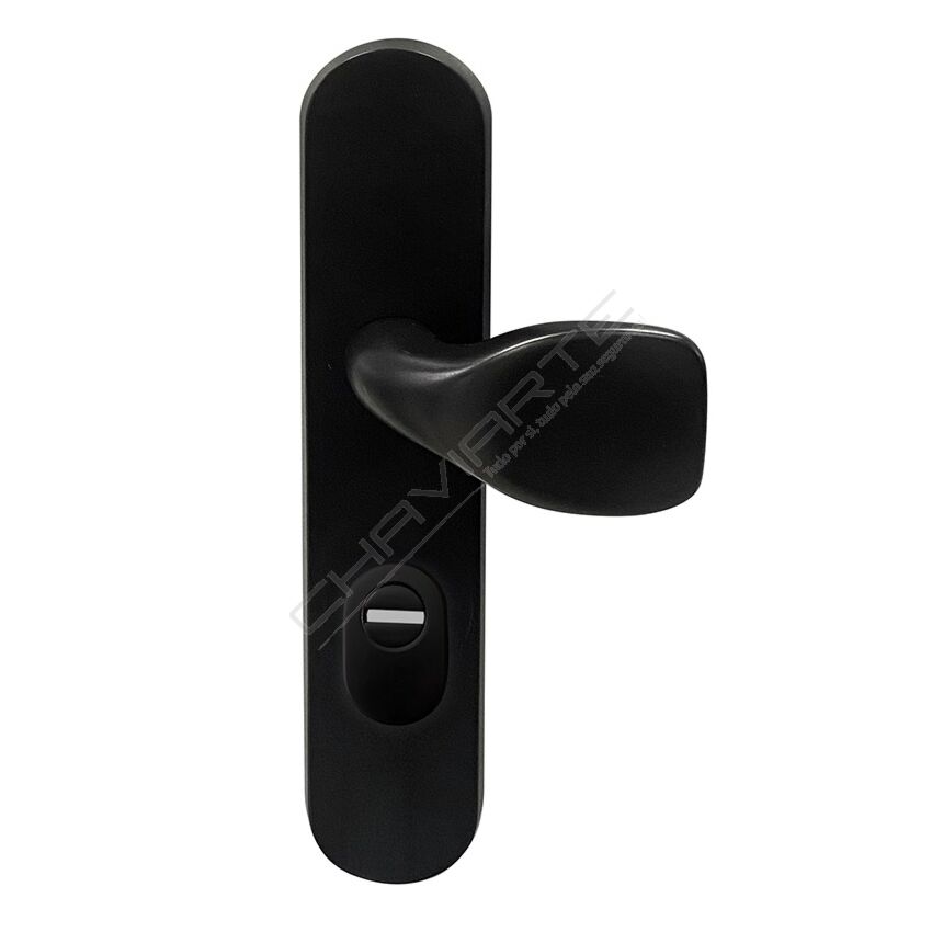 Puxador + ferrolho Arregui Duplex 72 mm com escudo e cilindro