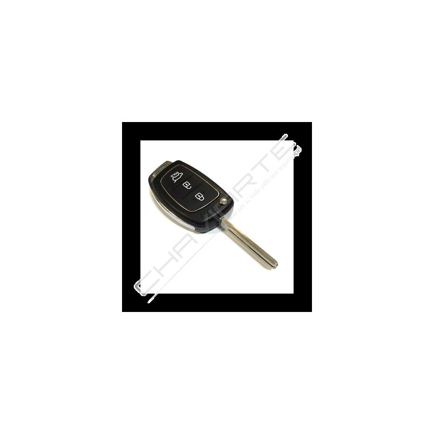 Caixa Para Comando Hyundai Flip 3 Botões