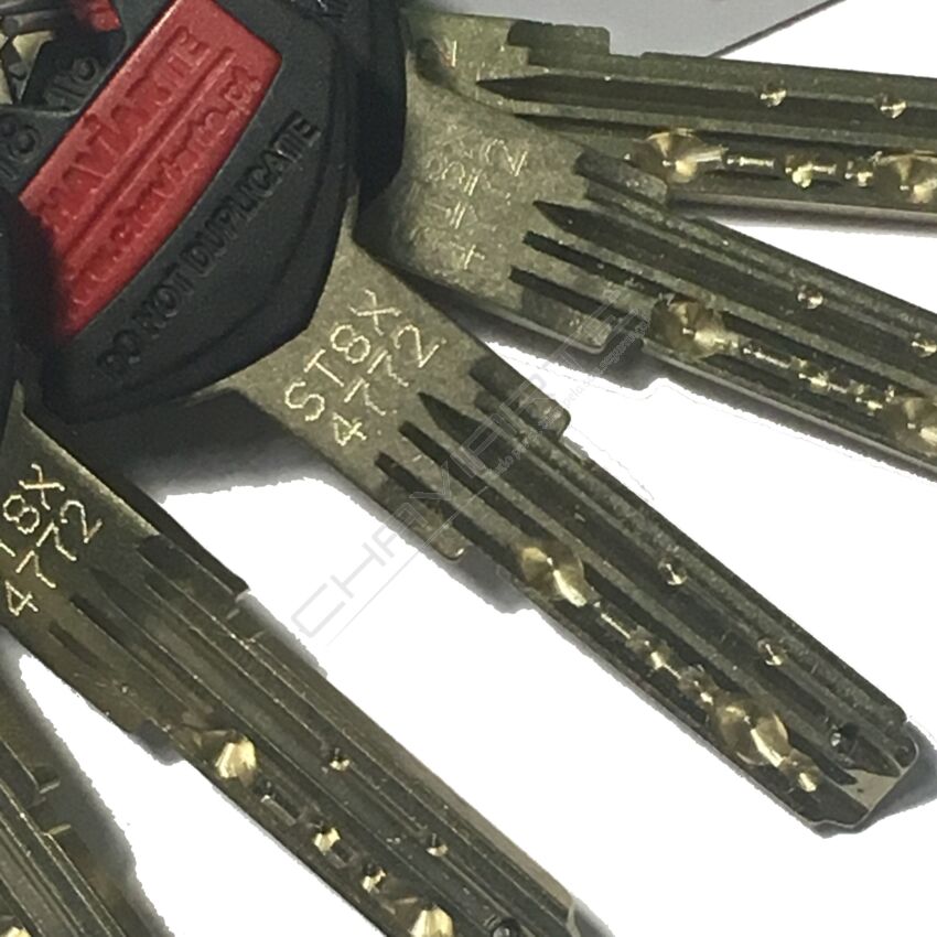 Cilindro ST8 Chaviarte ST8F3655N niquelado, para portas Fichet