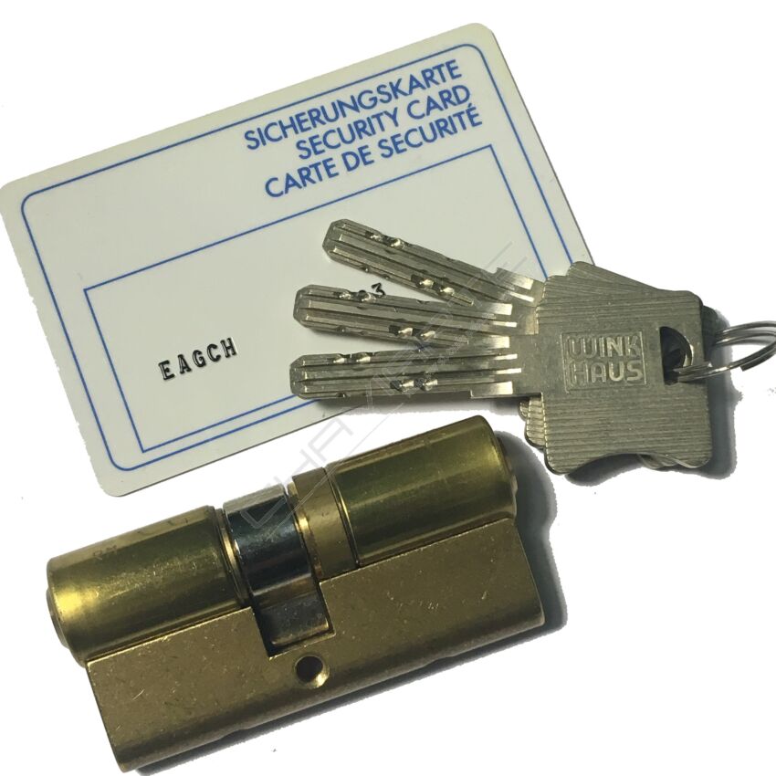 Cilindro Winkhaus XT 30x35mm latonado