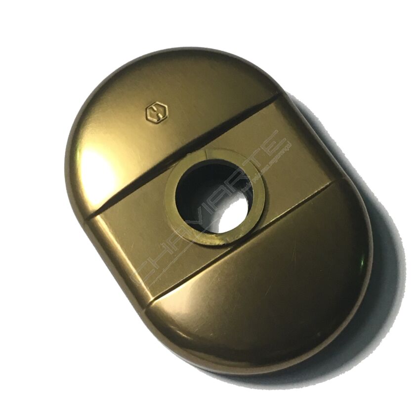 Espelho oval Dierre, para puxador, em bronze