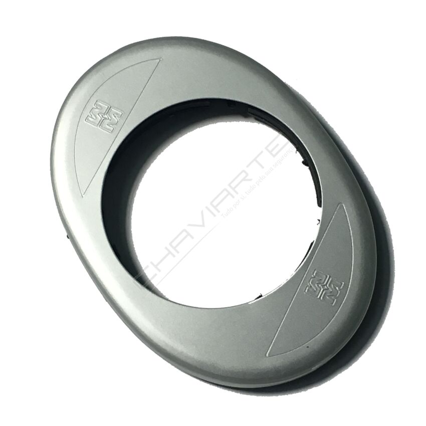 Espelho oval Mottura, para escudo de segurança de 50 mm, em alumínio anodizado