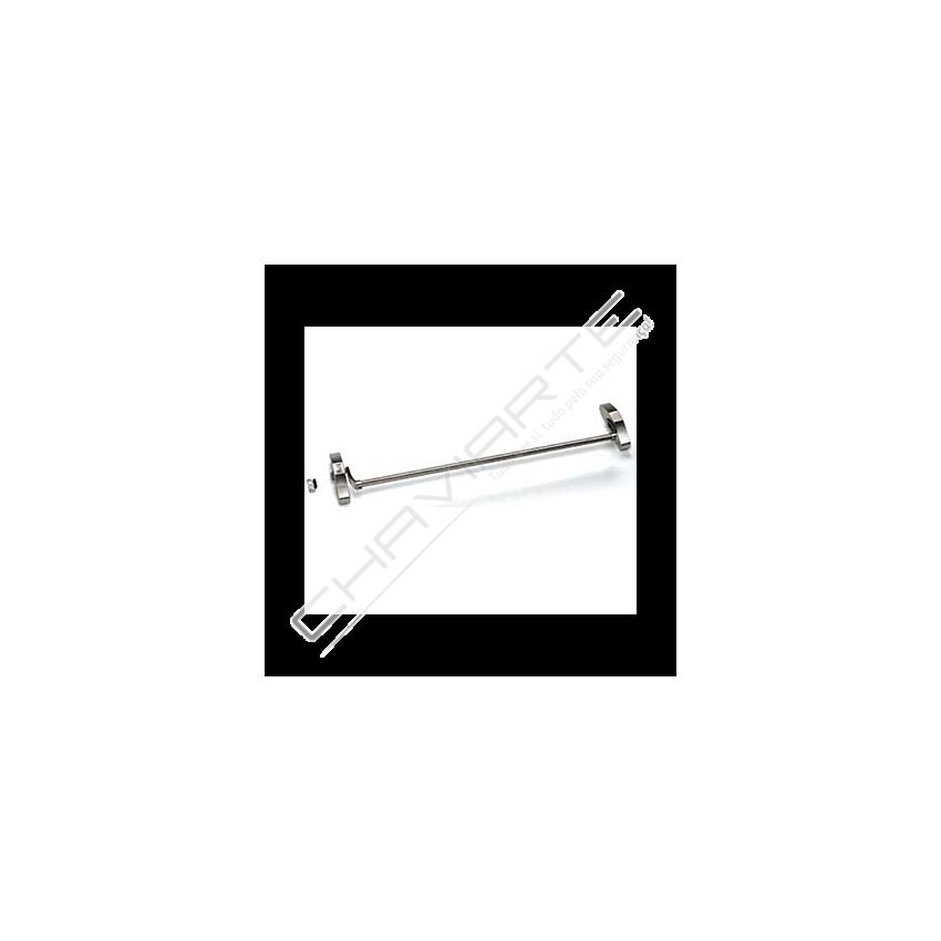 Barra antipânico Tesa 1910 de sobrepor, com 1 ponto de fecho/trinco lateral, em inox