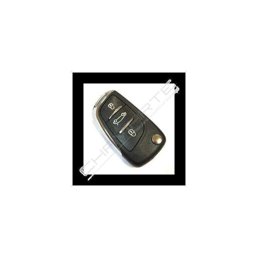 Comando KD 3 Botões Tipo PSA C/transponder
