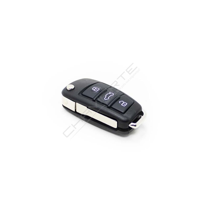 Caixa Para Comando Audi Flip 3 Botões Modelo Novo