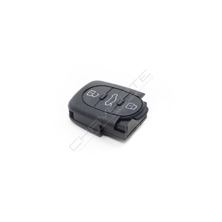 Caixa Para Comando Audi Flip 3 Botões (Pilha CR2032)