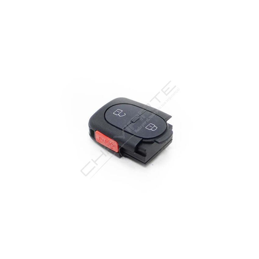 Caixa Para Comando Audi Flip 2 Botões Com Botão de Emergência (Pilha CR2032)