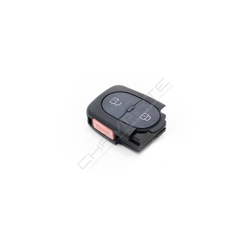 Caixa Para Comando Audi Flip 2 Botões Com Botão de Emergência (Pilha CR1620)