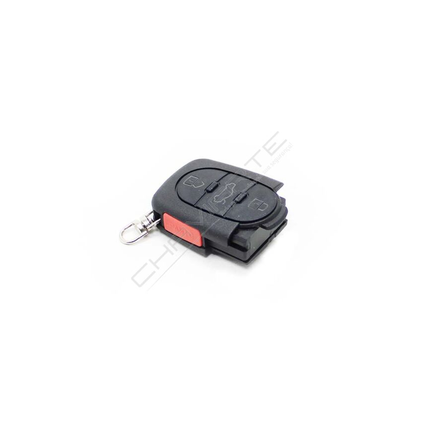 Caixa Para Comando Audi Flip 3 Botões Com Botão de Emergência (Pilha CR2032)