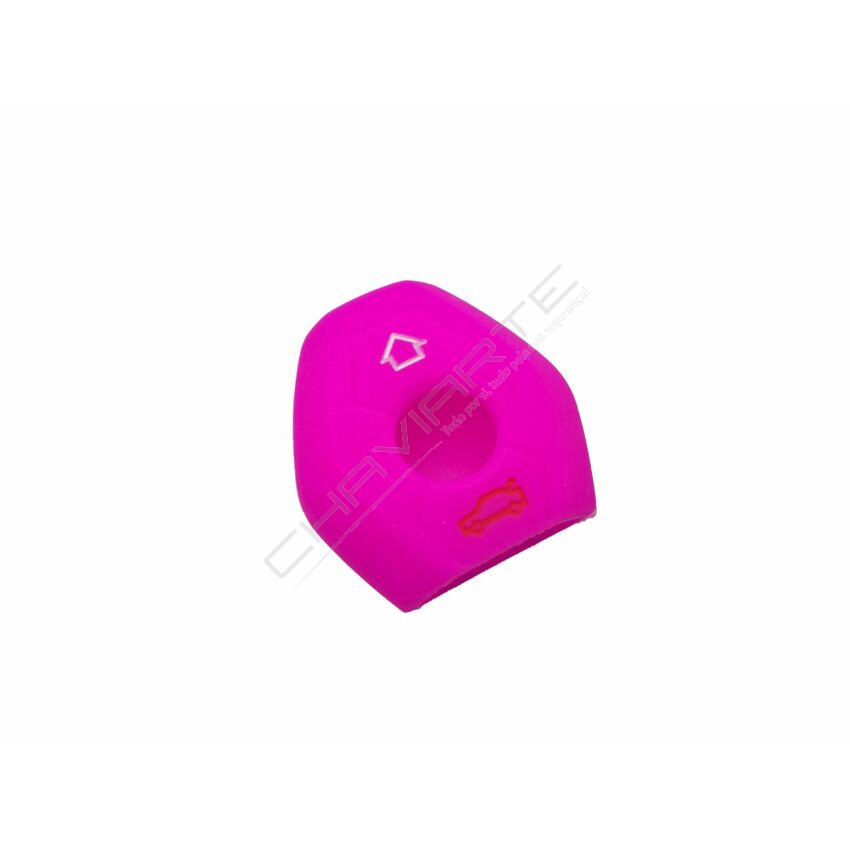 Capa silicone BMW, três botões, rosa