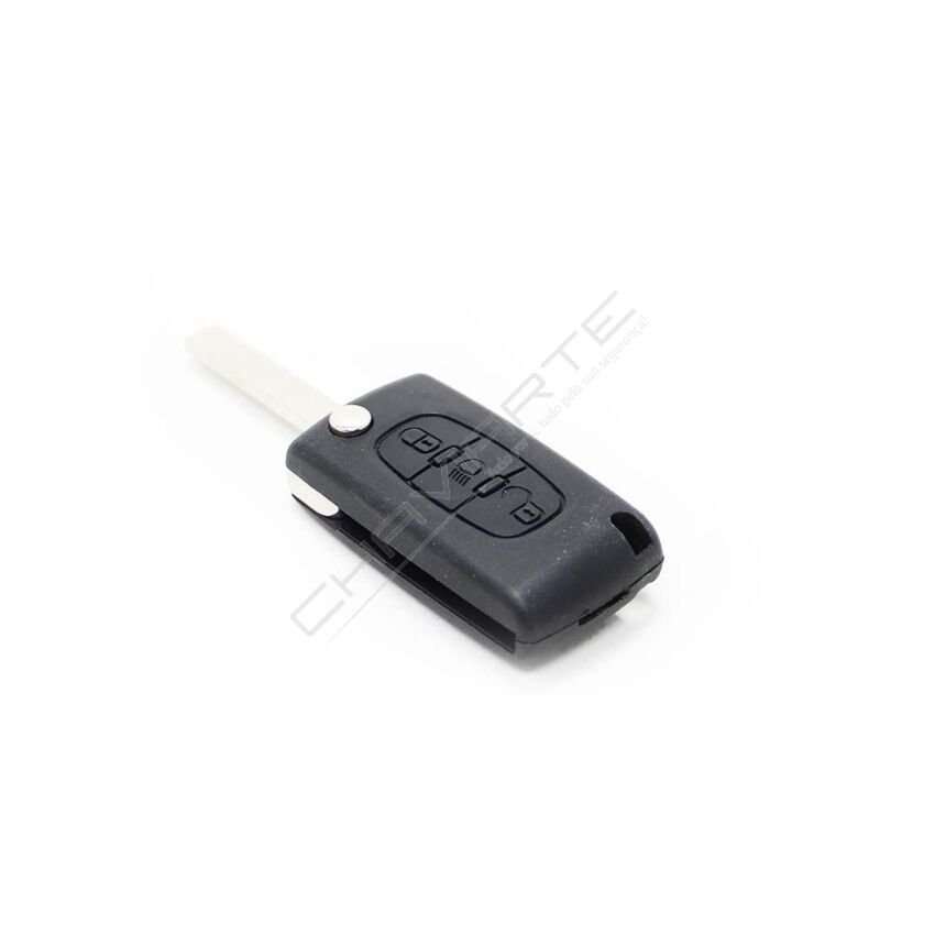 Caixa Para Comando Citroën Flip 3 Botões (Luz) Pilha na Placa