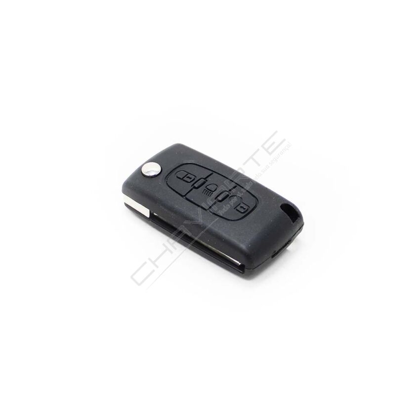 Caixa Para Comando Citroën Flip 3 Botões (Luz) Pilha na Placa