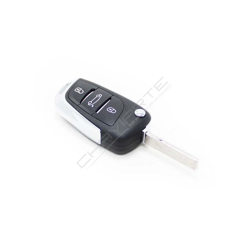 Caixa Para Comando Citroën Flip 3 Botões (Mala) Modelo Novo