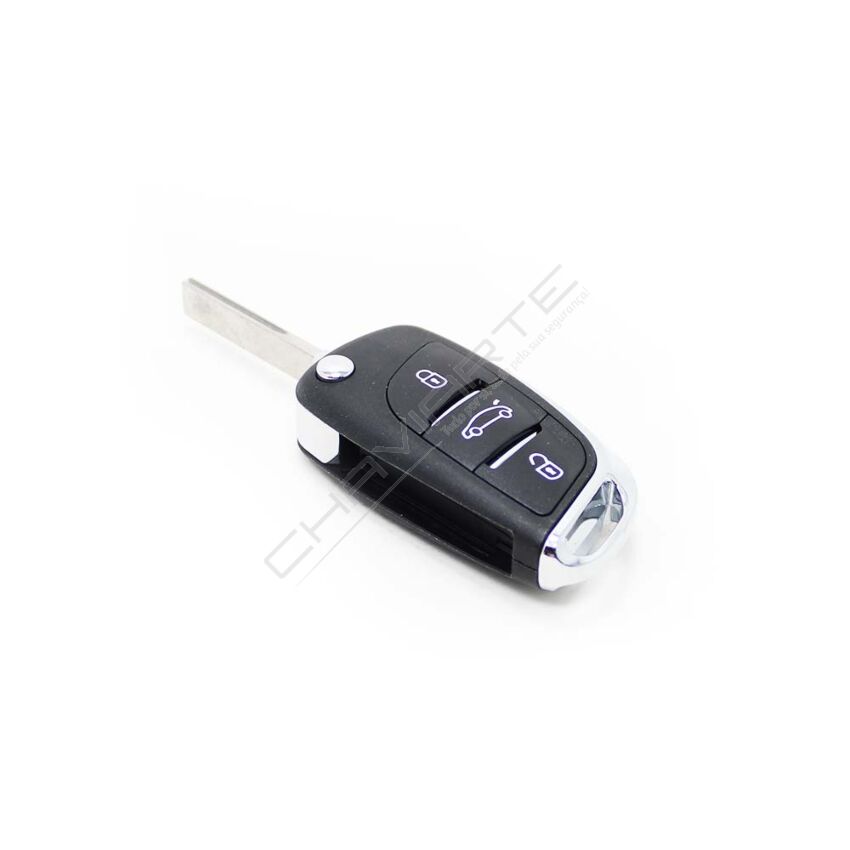 Caixa Para Comando Citroën Flip 3 Botões (Mala) Modelo Novo