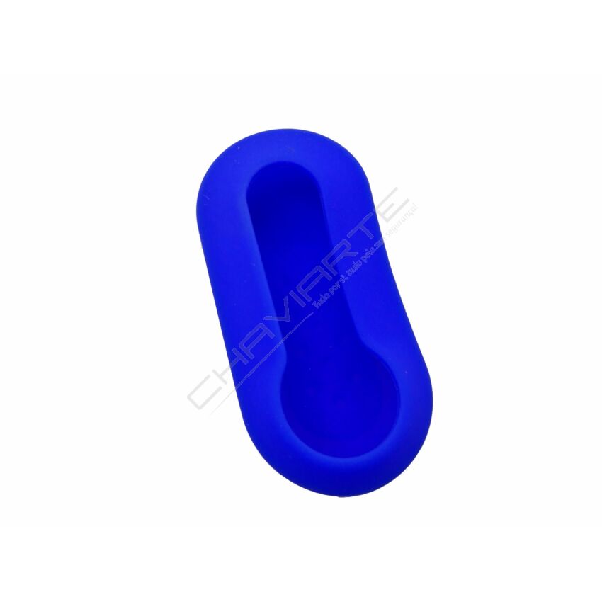Capa silicone Fiat, flip três botões, azul