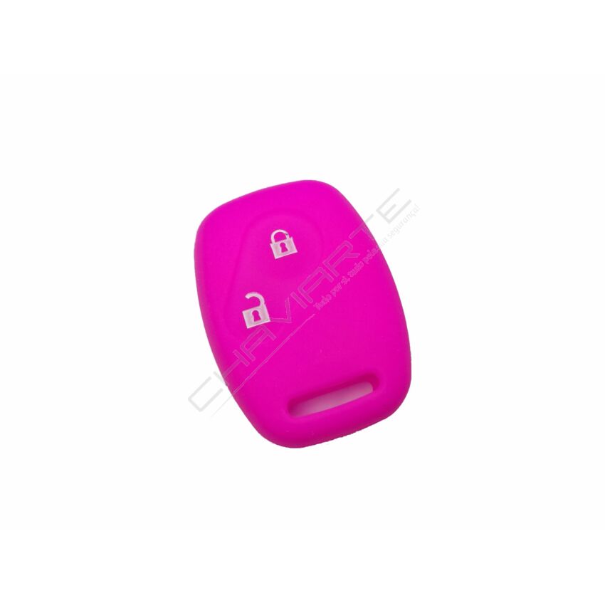 Capa silicone Honda, dois botões, rosa