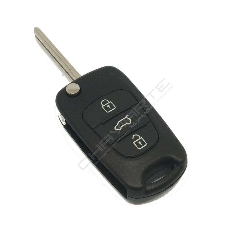 Comando  Hyundai Três botões Com ID46