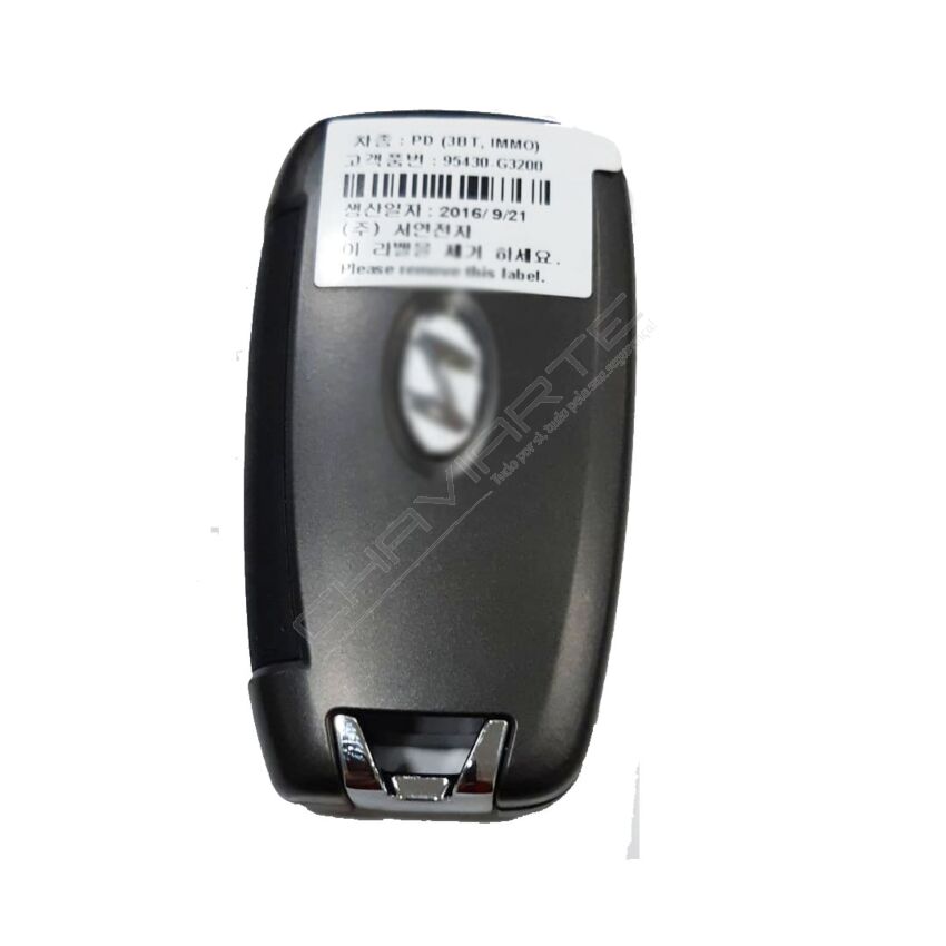 Comando Hyundai Três Botões Flip ID60 2016+