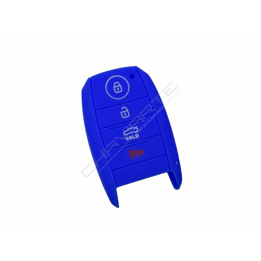 Capa silicone Kia, quatro botões, proximidade, azul