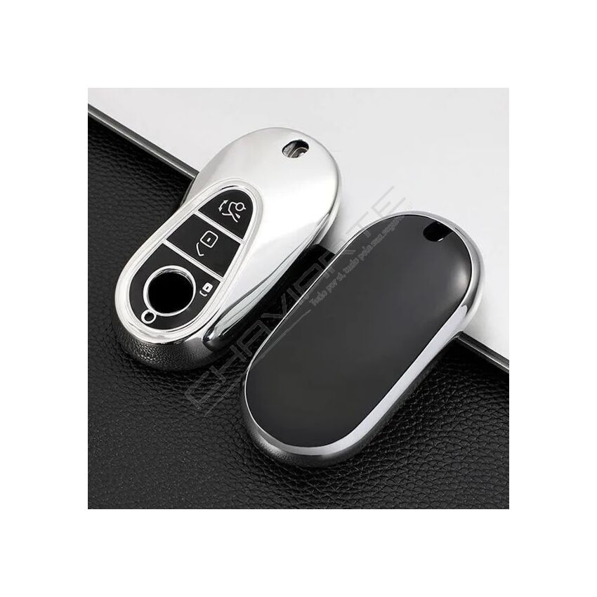 Capa TPU Mercedes Três Botões Nº08
