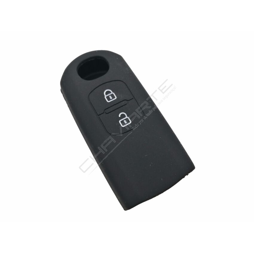 Capa silicone Mazda, dois botões, negro