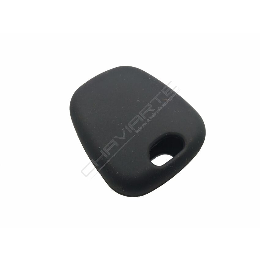 Capa silicone Peugeot, dois botões, negra
