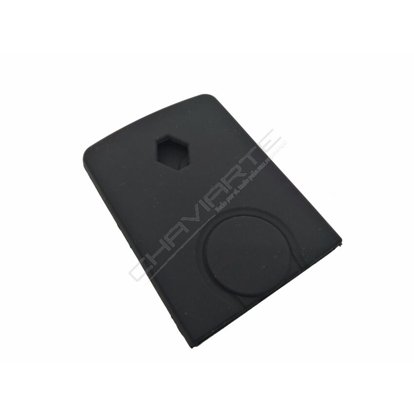 Capa silicone Renault, quatro botões, negra