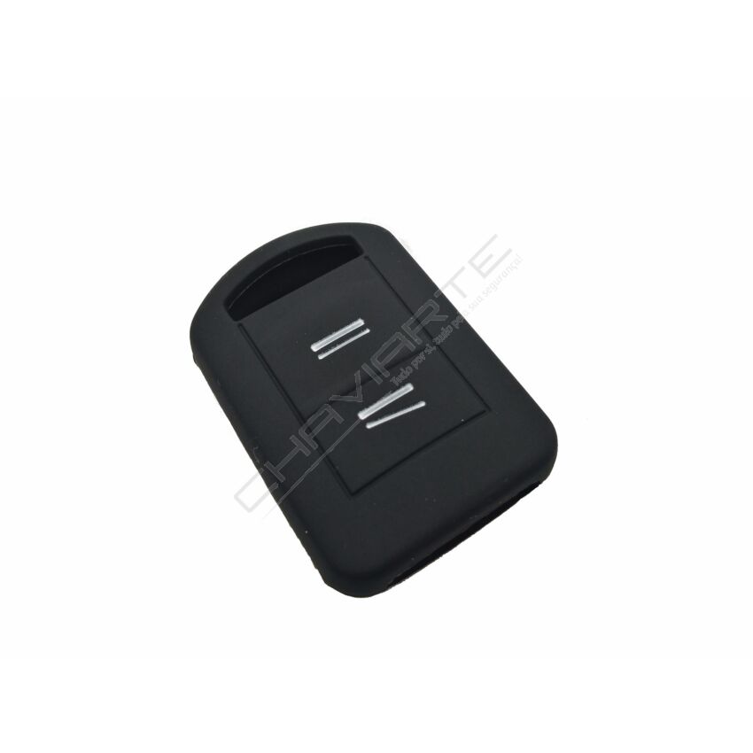 Capa silicone Opel, dois botões, negra