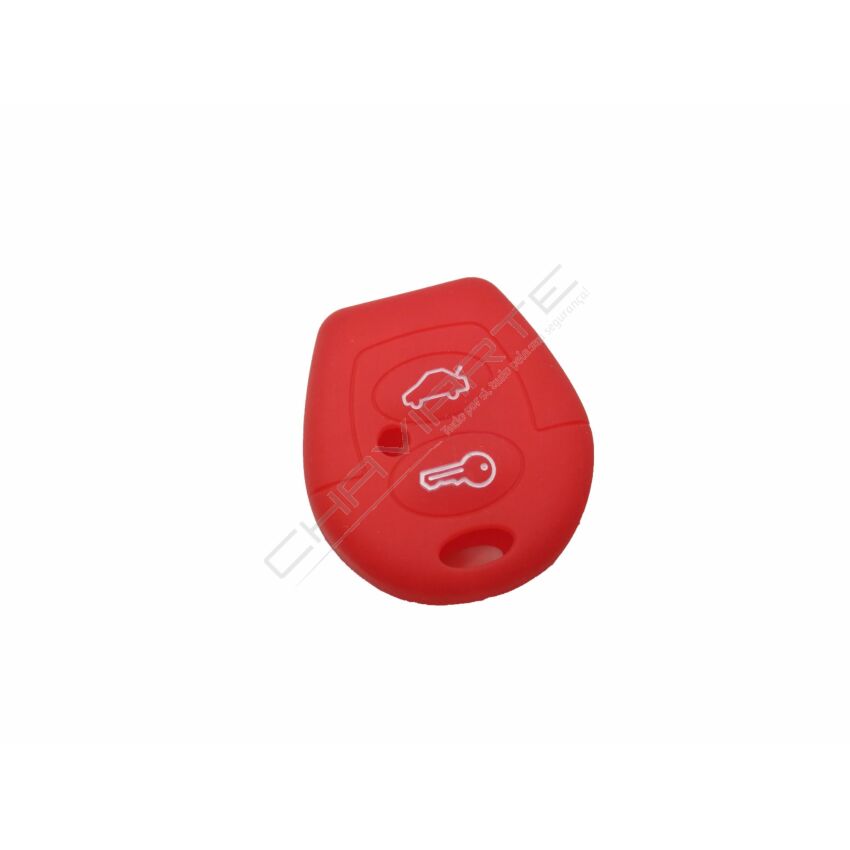 Capa silicone Volkswagen, dois botões, vermelho