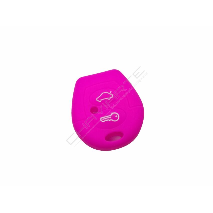 Capa silicone Volkswagen, dois botões, rosa
