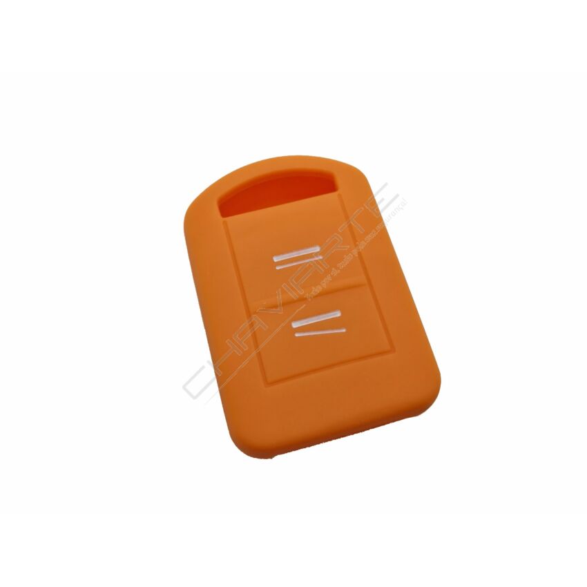 Capa silicone Opel, dois botões, laranja
