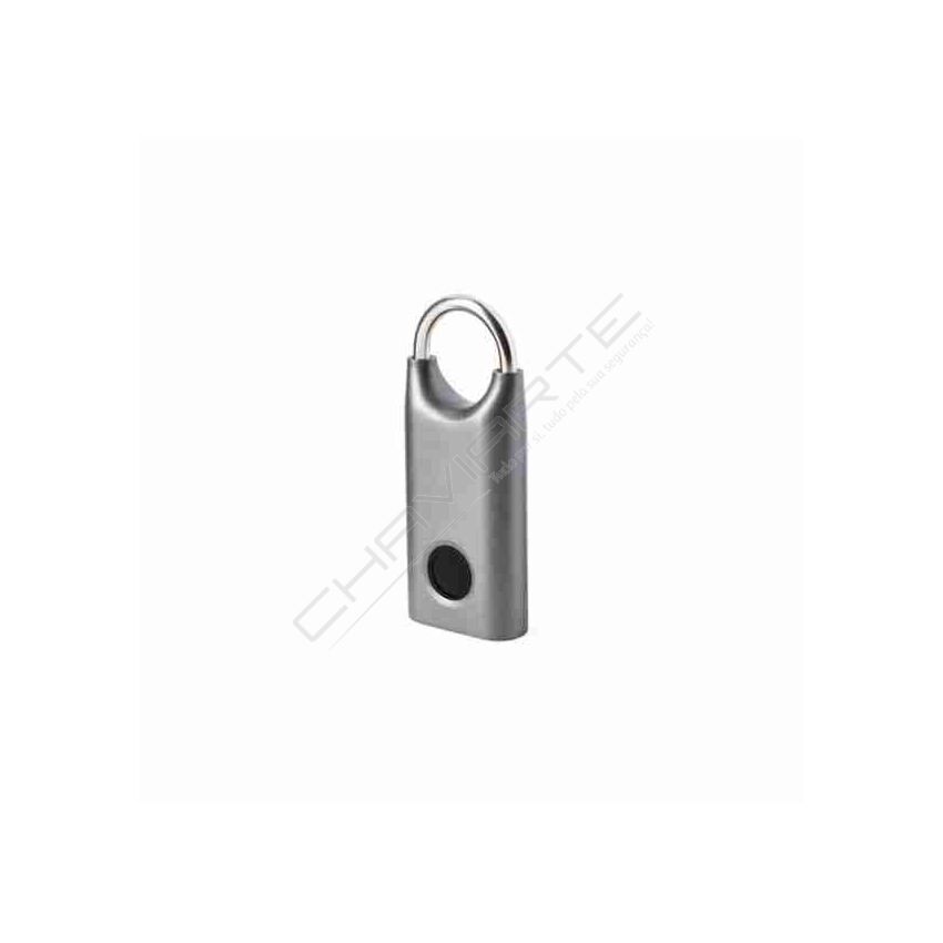 Aloquete Lexon com abertura por impressão digital, metallic grey (cinzento)