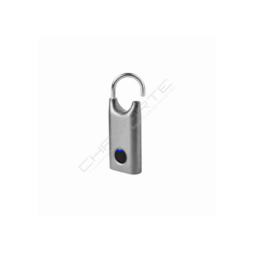 Aloquete Lexon com abertura por impressão digital, metallic grey (cinzento)